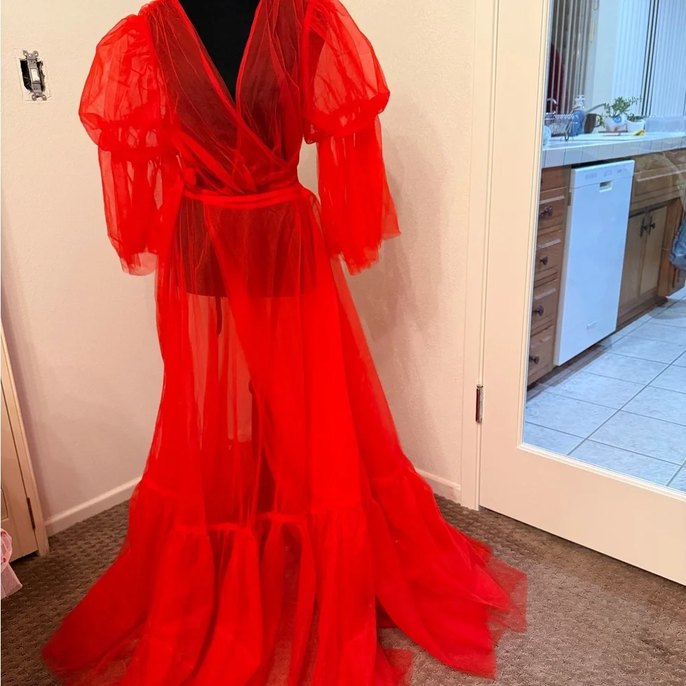 TIMELESS TEMPTRESS TULLE ROBE DRESS - Picture 11 of 16